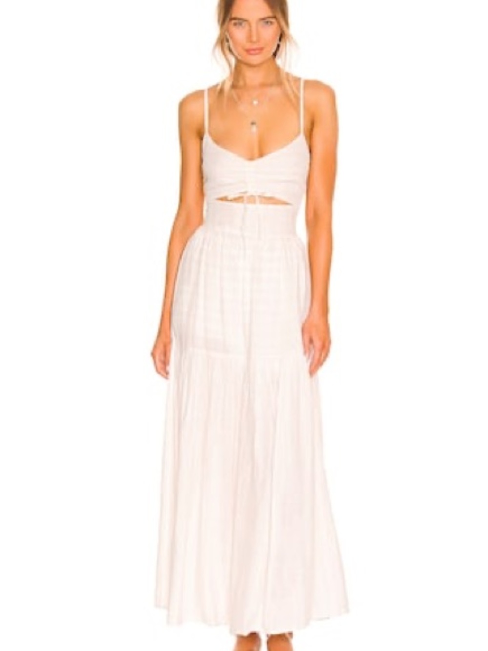 LSPACE Revolve Zuri Dress in Cream